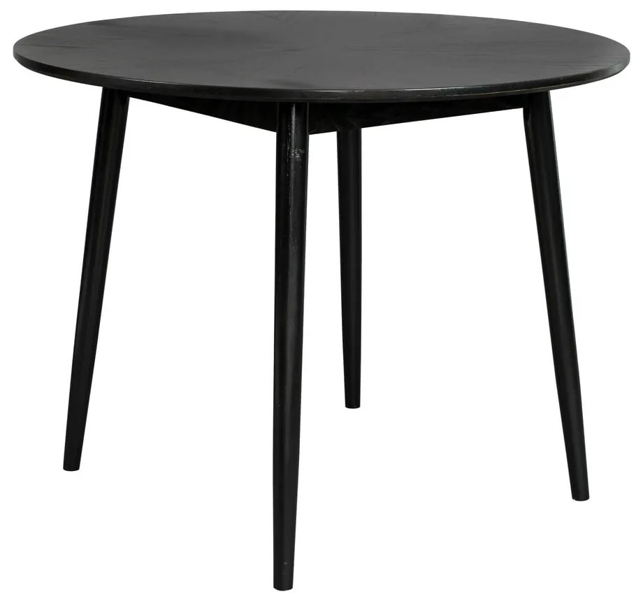 Masă de dining rotundă cu blat cu aspect de lemn de stejar ø 100 cm Fabio – White Label