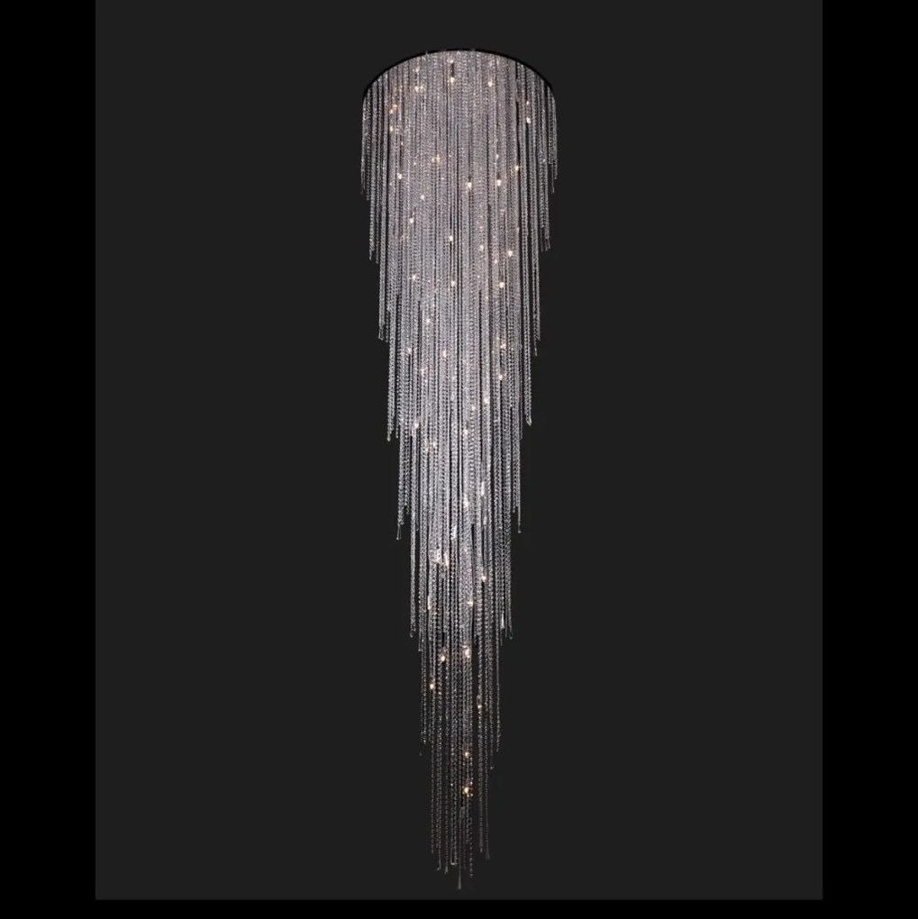 Lustra moderna casa scarii, cristal Bohemia 370cm L17 702/65/3, 3-K