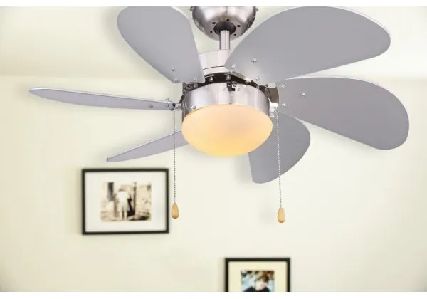 Globo 03801 - Ventilator de tavan RIVALDO 1xE14/60W/230V