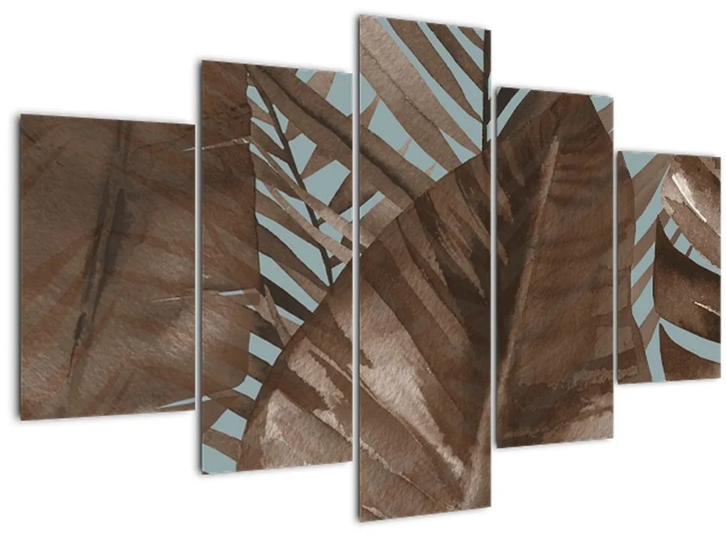 Tablou - Frunze de palmier acvarel (150x105 cm)