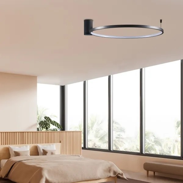 Plafonieră LED NOEMI LED/20W/230V 4000K d. 50 cm negru