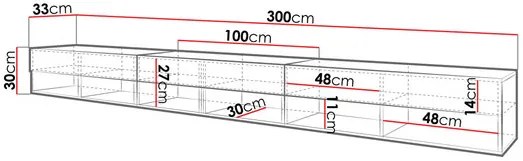 Dulap TV Adenuk 300 (kastanien breslau) . Promo -17%. 1106185