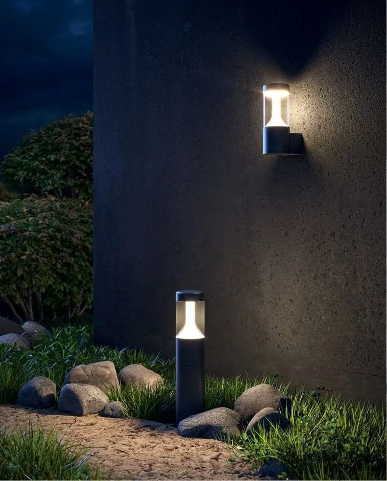 Aplica LED de perete pentru iluminat exterior IP54 Koln negru