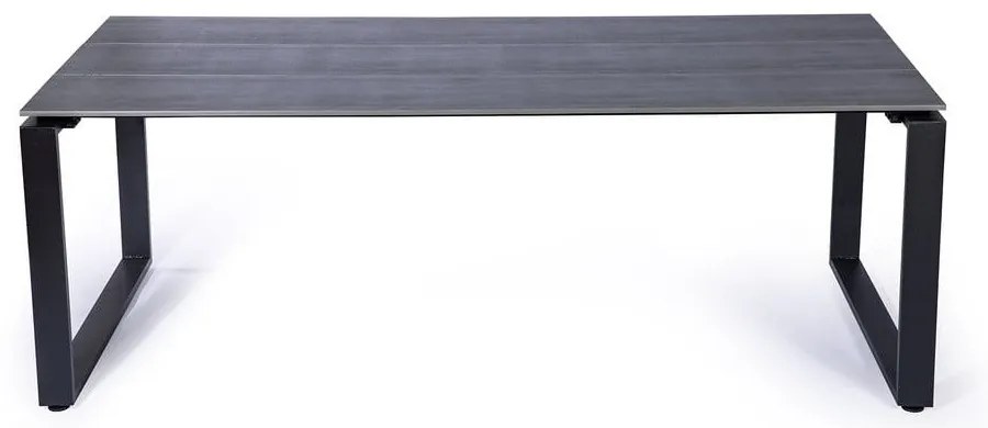 Set 4 scaune din ratan Gabriela și masă neagră Strong - Bonami Essentials