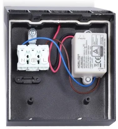 Brilagi - Aplică LED de exterior cu senzor RIANO, 8W, 230V, antracit