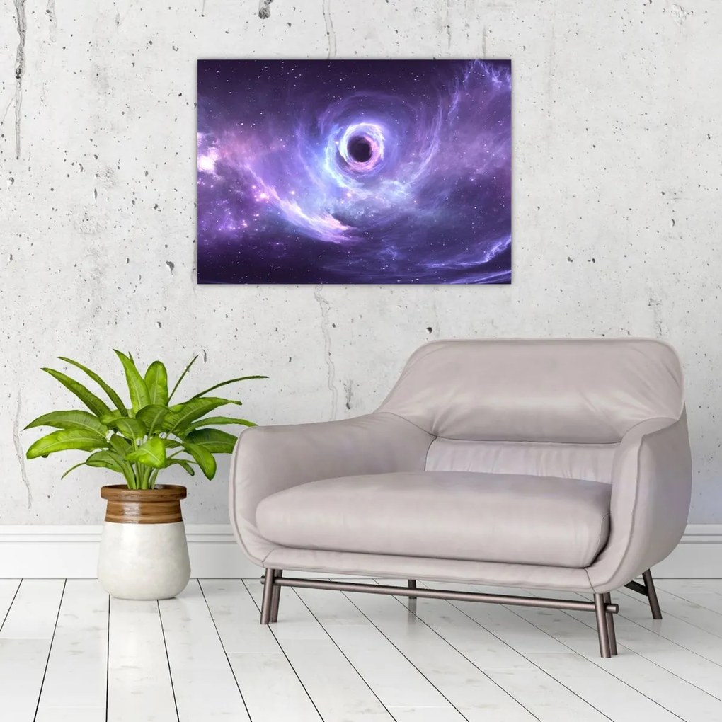 Tablou pe sticlă - Universul (70x50 cm)