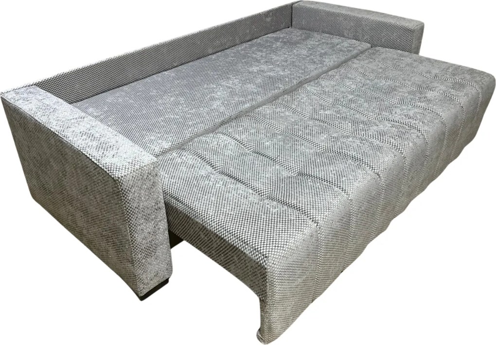 Canapea ZARA extensibila, 3 locuri, cu lada de depozitare, stofa gri lila , 220x95x80 Gri Lila, Stofa, 200 cm