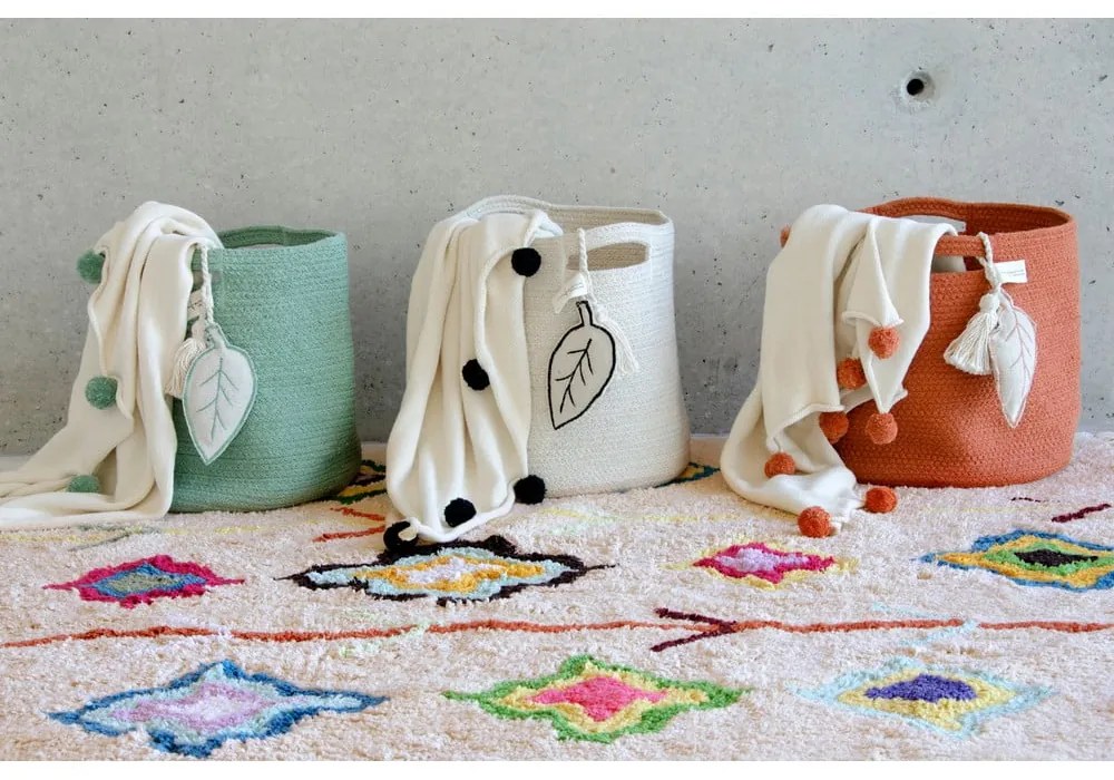 Covor crem lavabil/țesut manual din bumbac 140x200 cm Kaarol – Lorena Canals