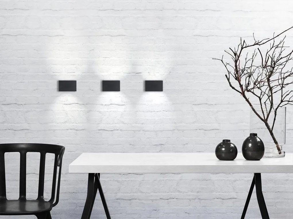 Aplica de perete LED design modern IP54 Nene negru 872723 NL