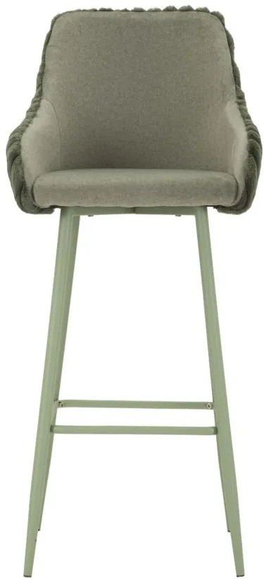 Mauro Ferretti Scaun De Bar Alaska -A- Verde Set 2 Bucăți Cm 52X46X111 (Înălțime Șezut Cm 78) | Aosom Romania