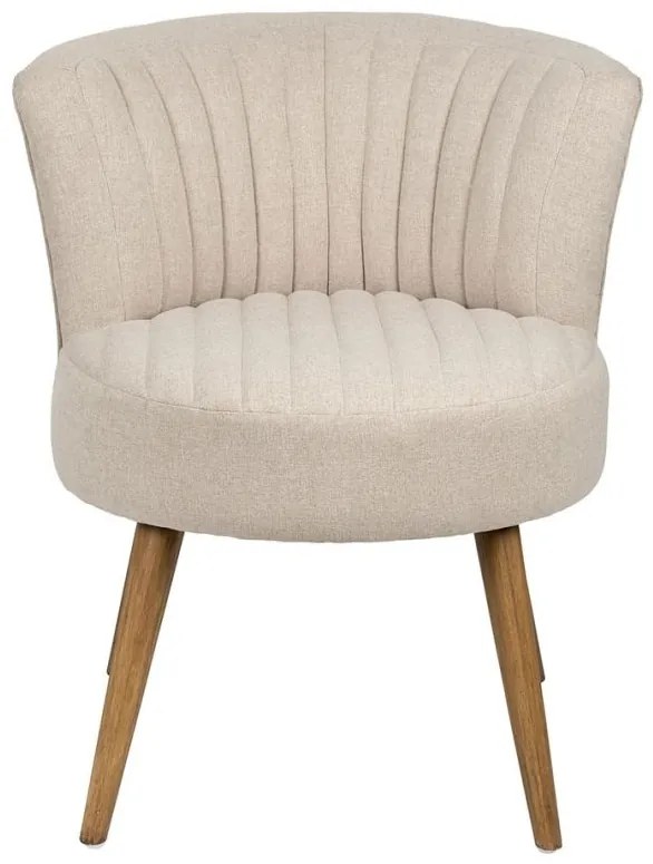 Scaun dining, gri, din lemn de cauciuc si textil, Demeure
