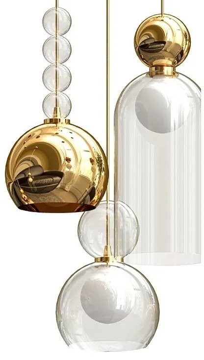 Lustra, Pendul LED design Art Deco MEMORIA