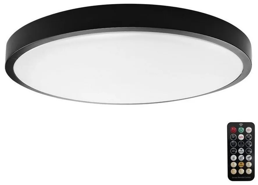 Plafonieră LED pentru baie cu senzor LED/36W/230V IP44 4000K d. 42 cm + telecomandă