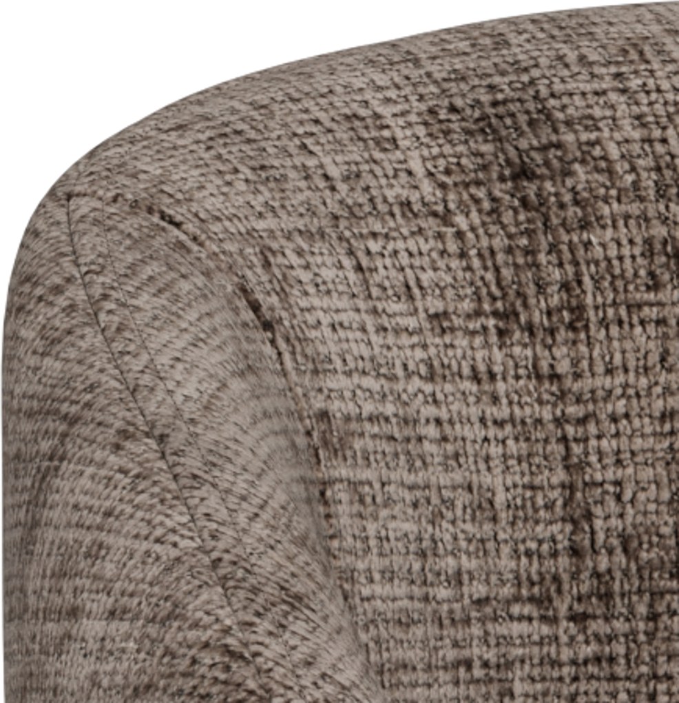 MAZZONI EXPORT CLARA Maro Stins (țesătură Juto 24)/picioare negre - SCAUN MODERN ADÂNC TAPIȚAT PENTRU SALON/LIVING/BIROU LOFT