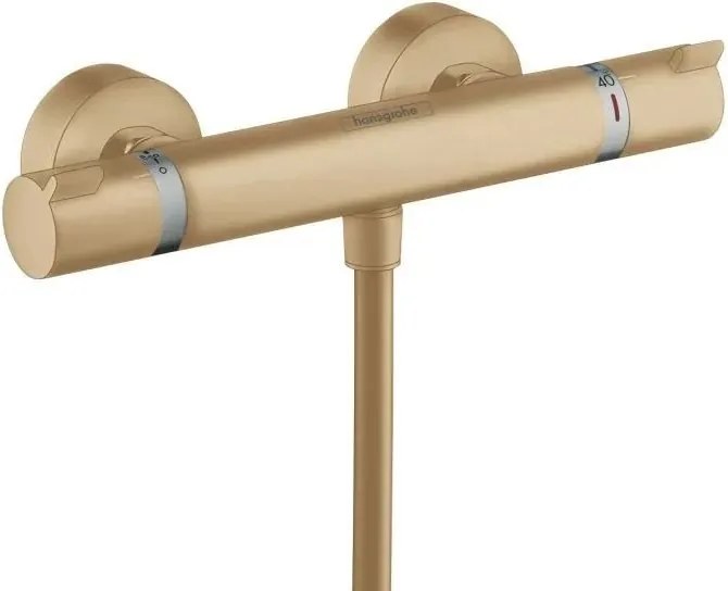 Baterie dus termostatata Hansgrohe Ecostat Comfort bronz periat