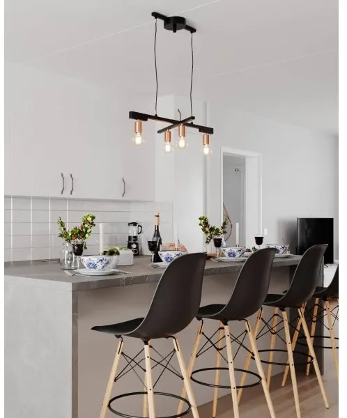 ByRydens 4201030-4002 - Lustru suspendat pe cablu ZEONA 4xE27/5W/230V