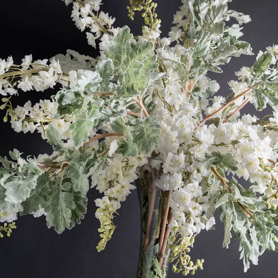 Aranjament floral mare ETERNITY LUDOVICA DELPHINIUM, 205cm