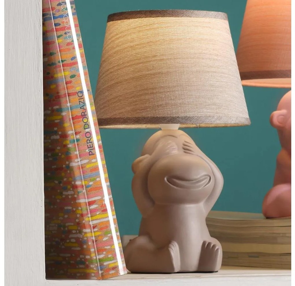 Lampă de masă ONLI MONKEY 1xE14/6W/230V maro