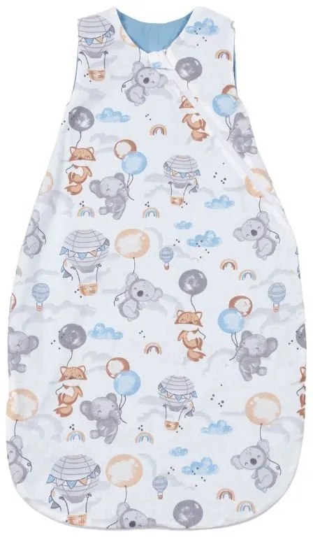 Sac de dormit de vara din bumbac 100%  3-12 luni Kidizi Tiny Adventures, 0.5 tog