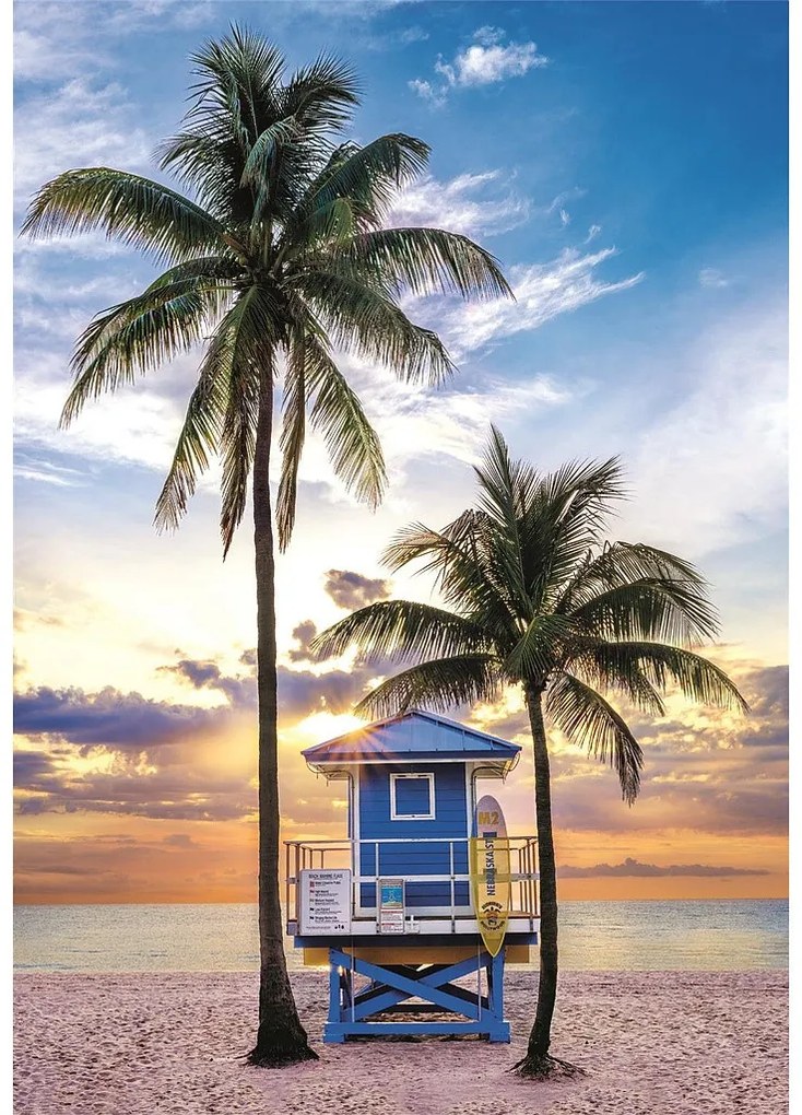 Orașe Miami Beach Puzzle compact Florida de 500 de piese Clementoni