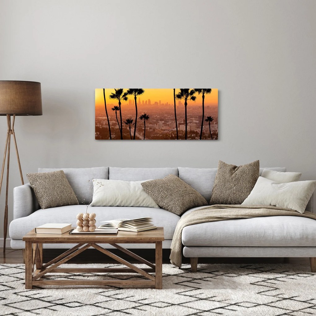 Tablou - Panorama din Los Angeles (120x50 cm)
