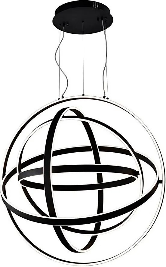 Lustră LED suspendată pe cablu COPERNICUS LED/260W/230V neagră