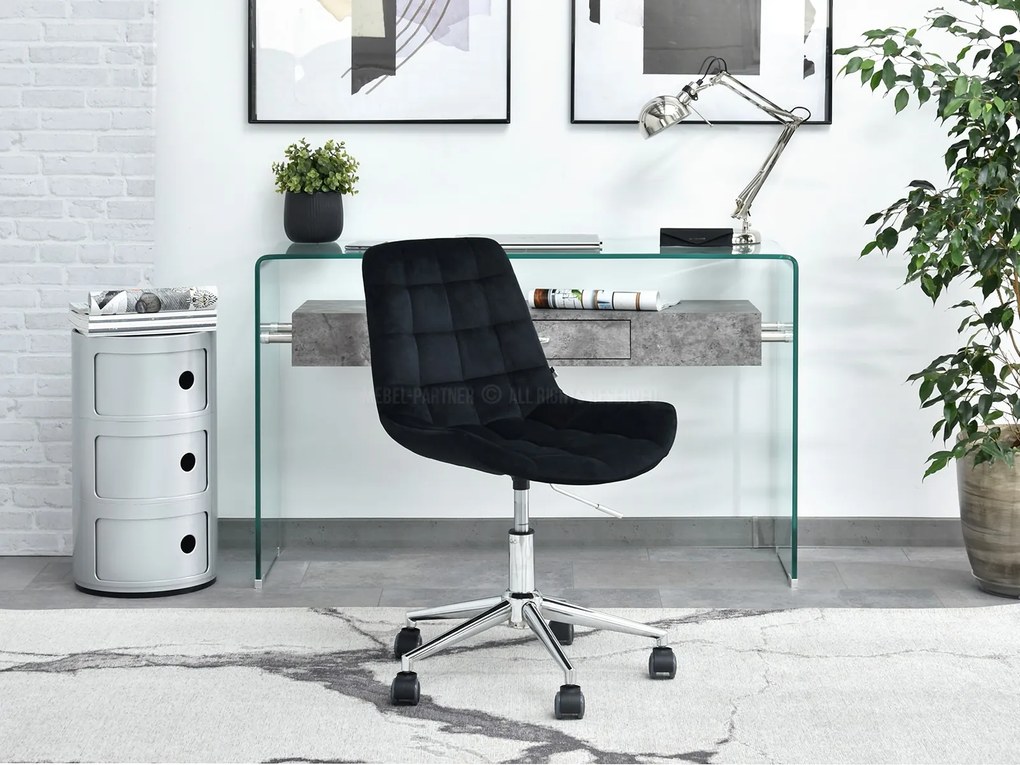 Scaun Eleanor (negru + crom). 1110005