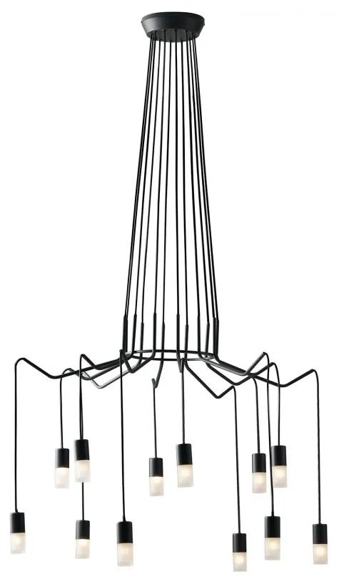 Lustra suspendata design modern SPIDER, 86,5cm antracit I-SPIDER-S12 FE