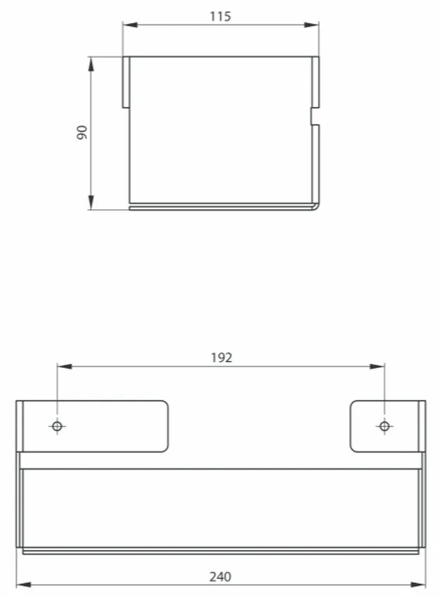 Suport accesorii dus culoare alb mat Deante Mokko Alb mat