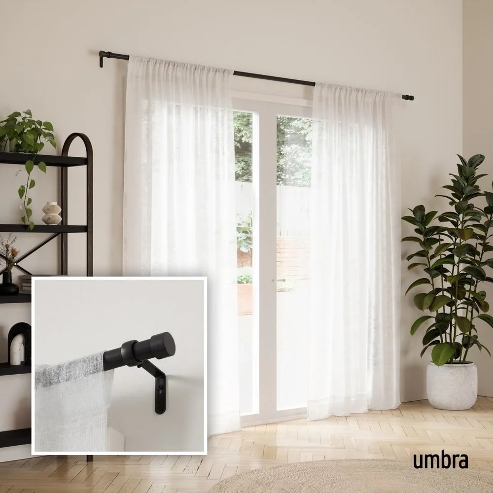 Galerie de perdea 91 - 168 cm extensibilă din oțel Cappa – Umbra