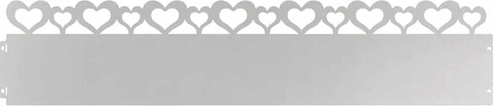 vidaXL Borduri pentru gazon 30 pcs Argintiu 103 x 0,05 x 22 cm