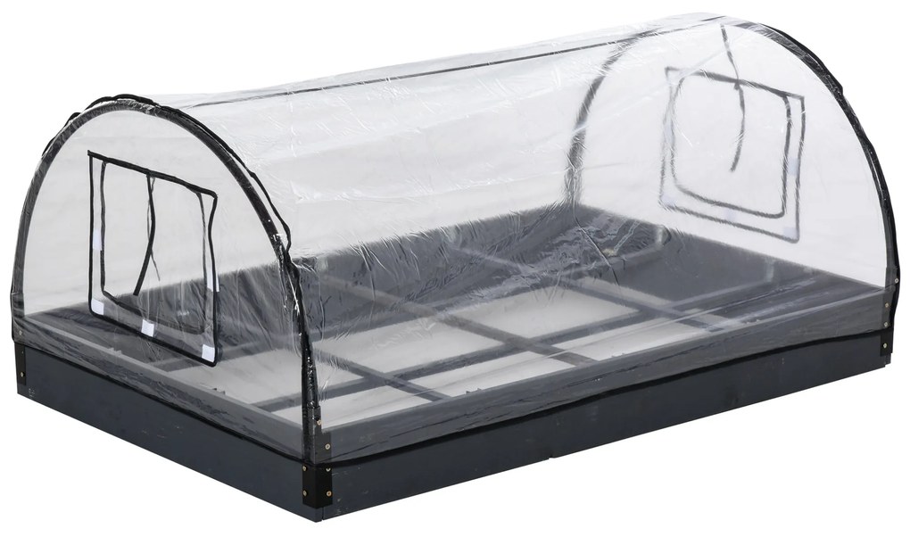 Outsunny Mini Sera de Gradina pentru plante, legume, fructe, gradinarit cu acoperire in PVC transparent | Aosom Romania