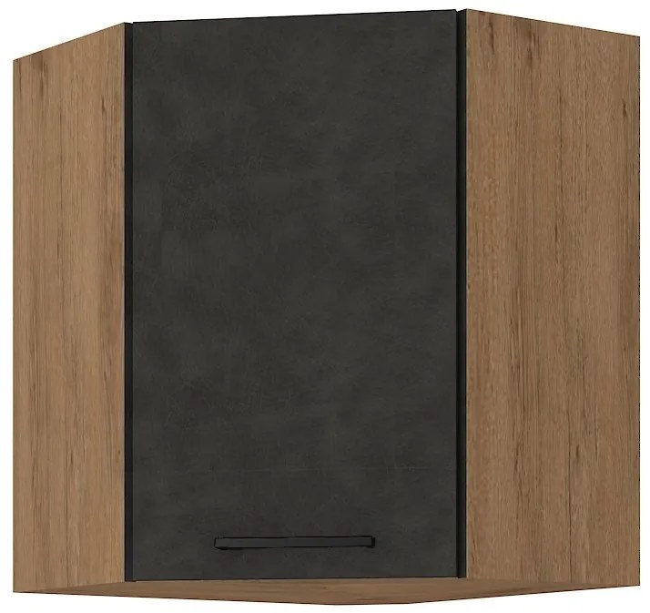 Dulap superior de bucătărie Virion 60 x 60 GN-72 1F (45°) (stejar lancelot + gri). 1032604