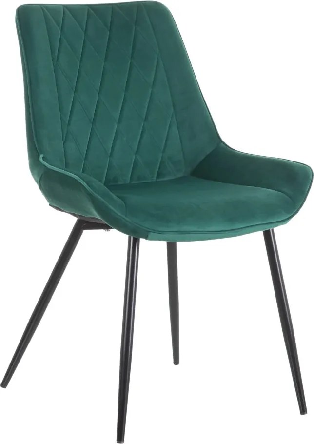 Scaun dining verde din catifea Chair Green Velvet