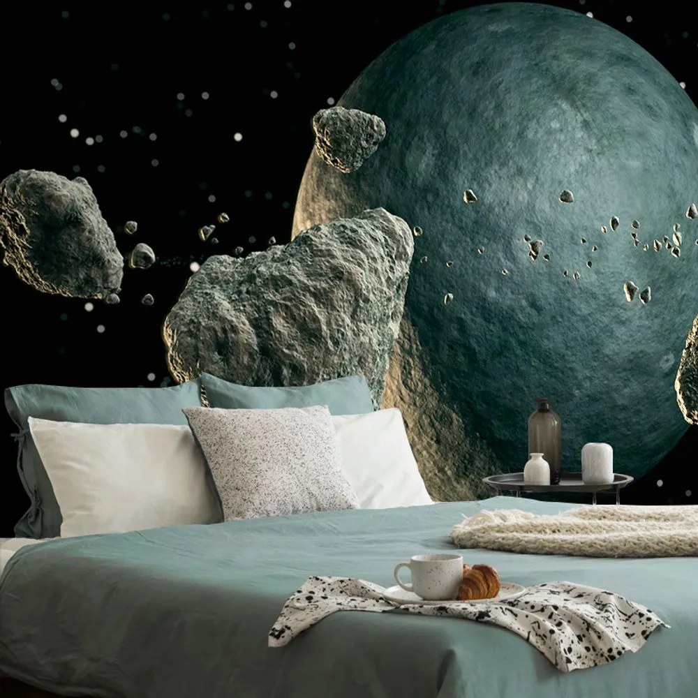 Tapet meteoriți în jurul planetei