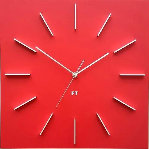 Ceas de perete design Future Time FT1010RD Square  red, 40 cm