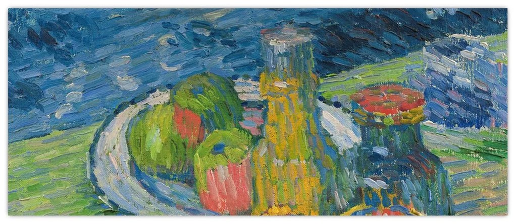 Tablou - Alexej von Jawlensky, Still Life with Bottles and Fruit, reproducere (120x50 cm)