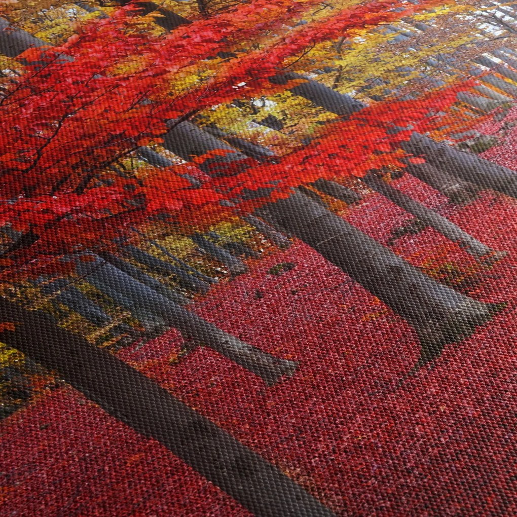 Tablou - Pădurea roșie (120x50 cm)