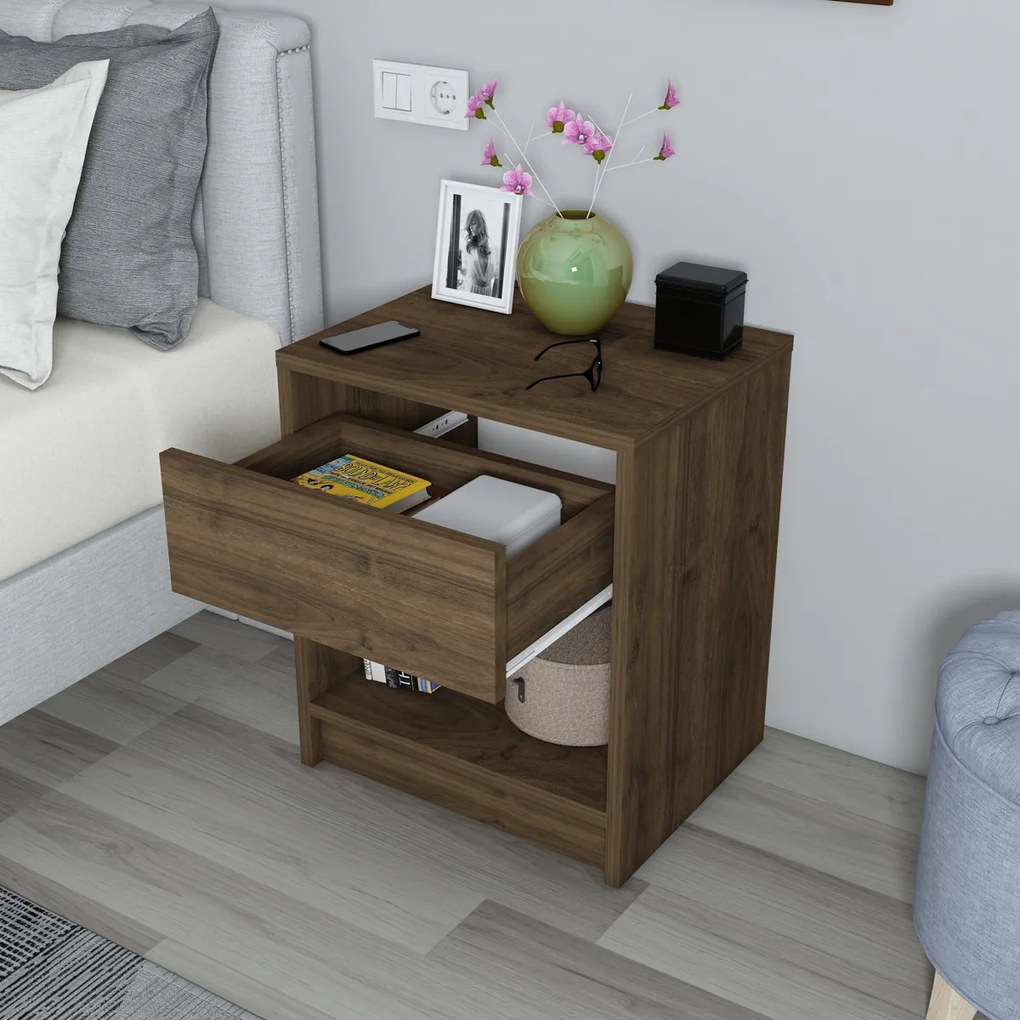 Măsuță de noptieră Cedrus Walnut