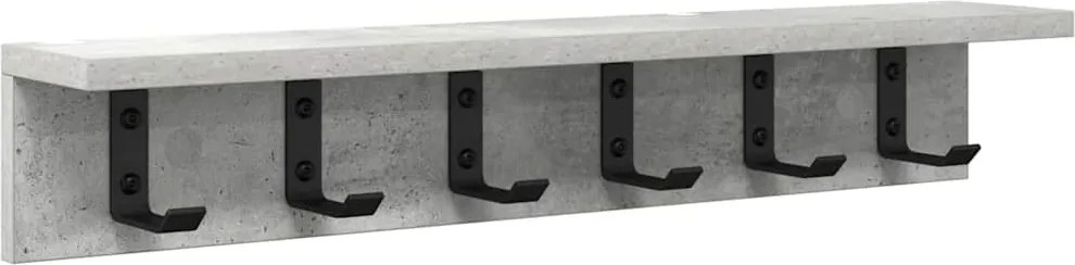 vidaXL Răcător de paltoane montat pe perete Pe perete Gri din beton