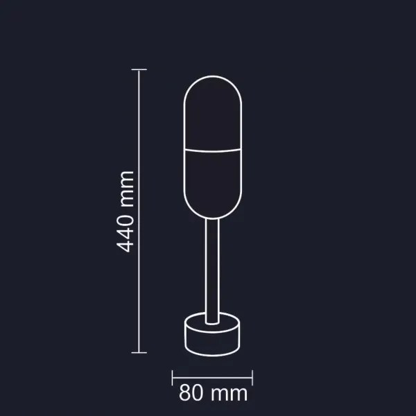 Lampă de exterior HORTEN 1xE27/10W/230V IP44 44 cm