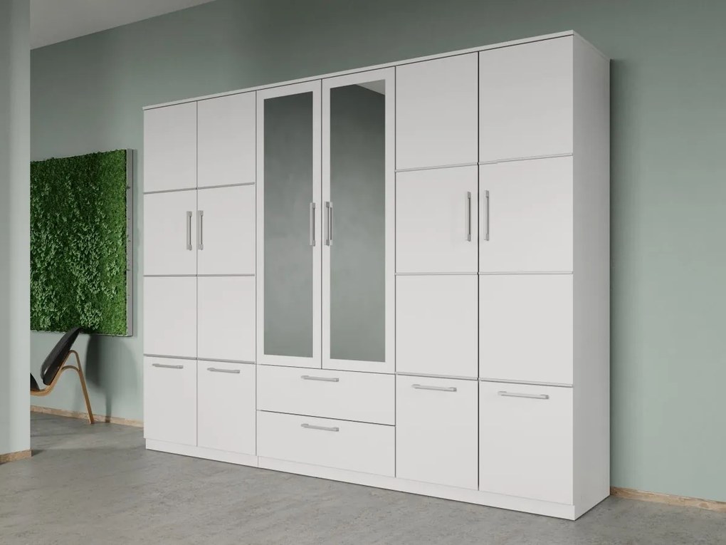 Set mobila dormitor complet Alb Adapto C15