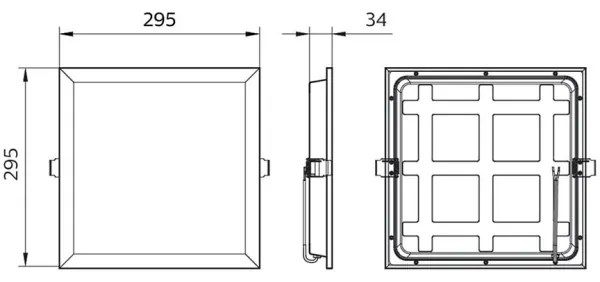 Corp de iluminat LED încastrat PROJECTLINE LED/15W/230V 29,5x29,5 cm Philips