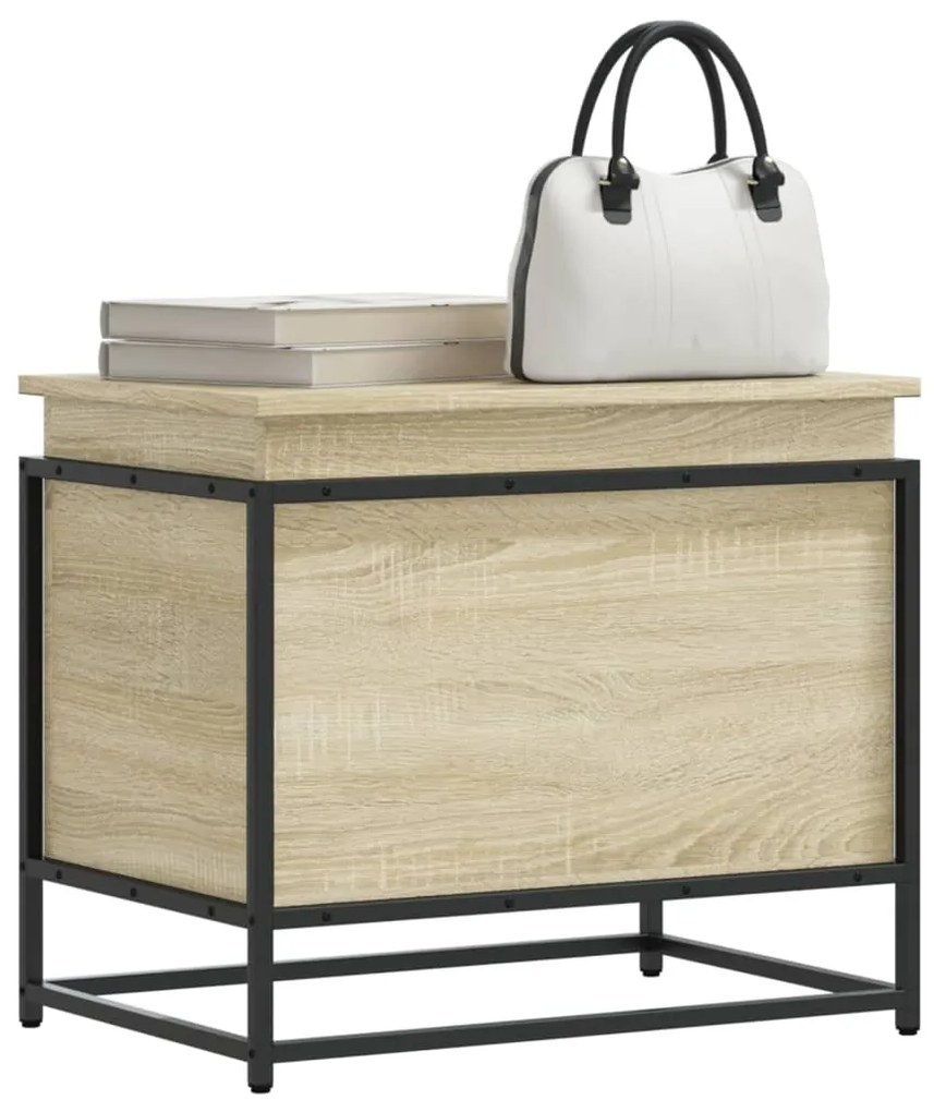 vidaXL Cutie depozitare stejar sonoma 60x40x51,5 cm lemn prelucrat