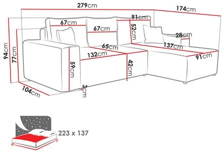 Colțar Miramos L (vanilie). Promo -17%. 1122559