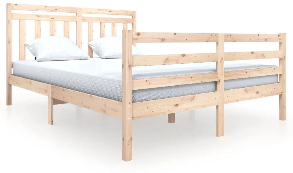 3100664 vidaXL Cadru de pat, 160x200 cm, lemn masiv