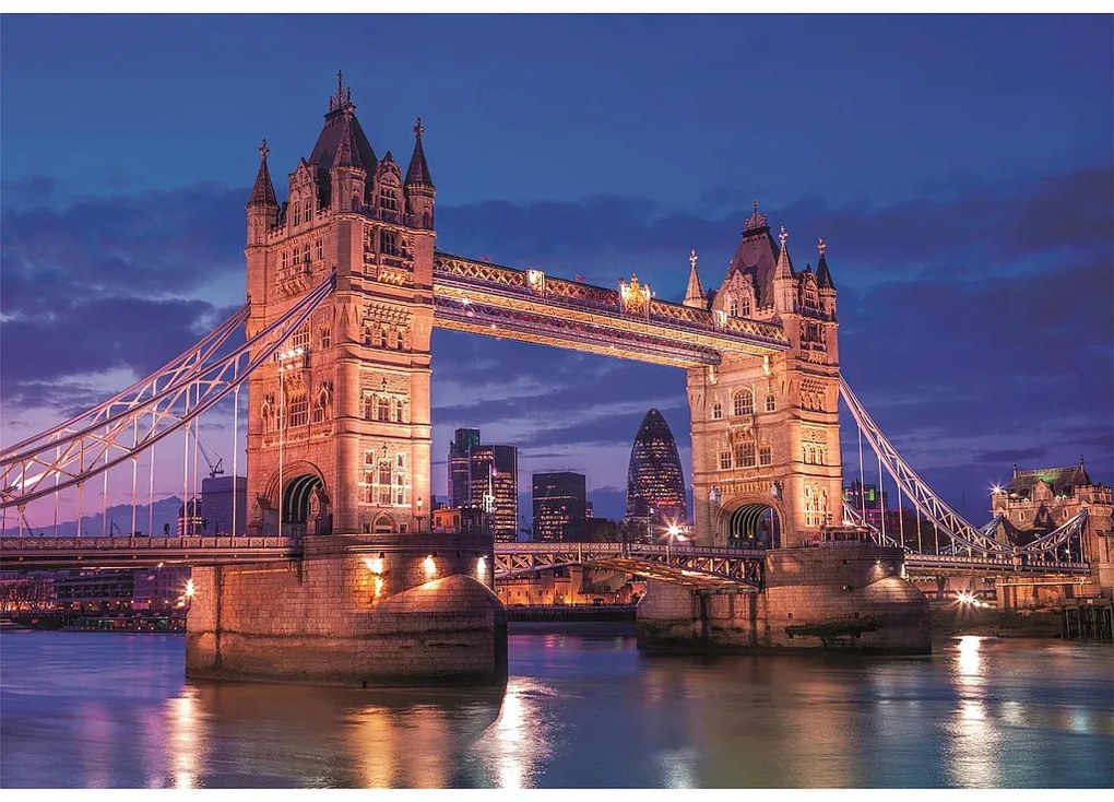 Orașe Tower Bridge Puzzle Londra 1000 de piese Clementoni