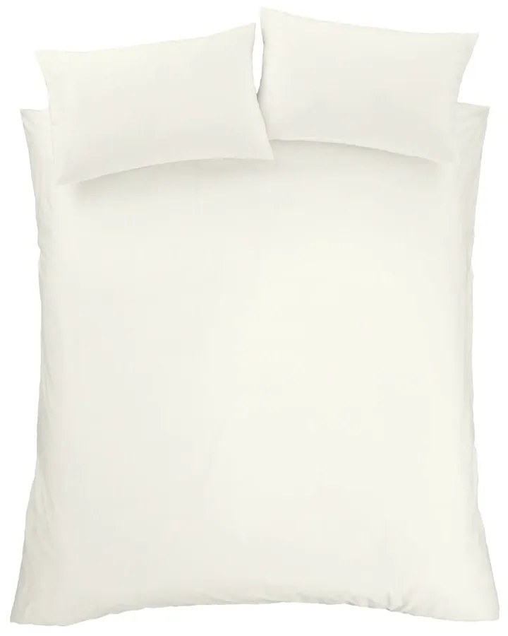 Lenjerie de pat dublu din bumbac egiptean crem 200x200 cm - Bianca