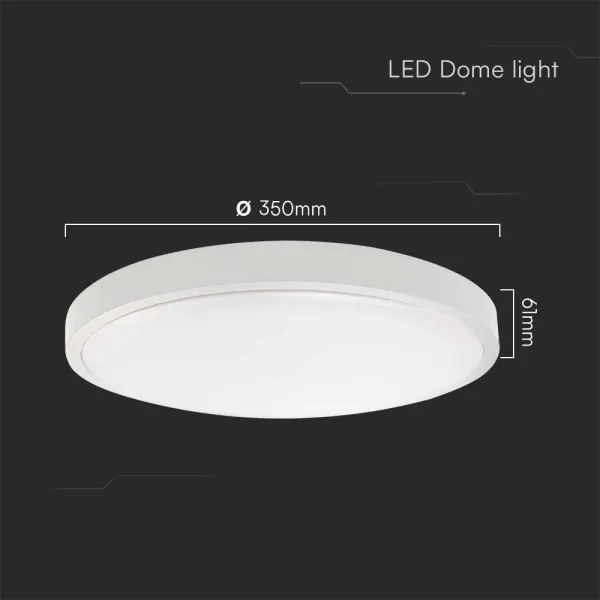 LED plafonieră baie LED/36W/230V IP44 4000K pr. 35 cm albă