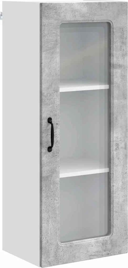 vidaXL Dulap de bucătărie Kalmar Gri din beton 40 x 31 x 100 cm